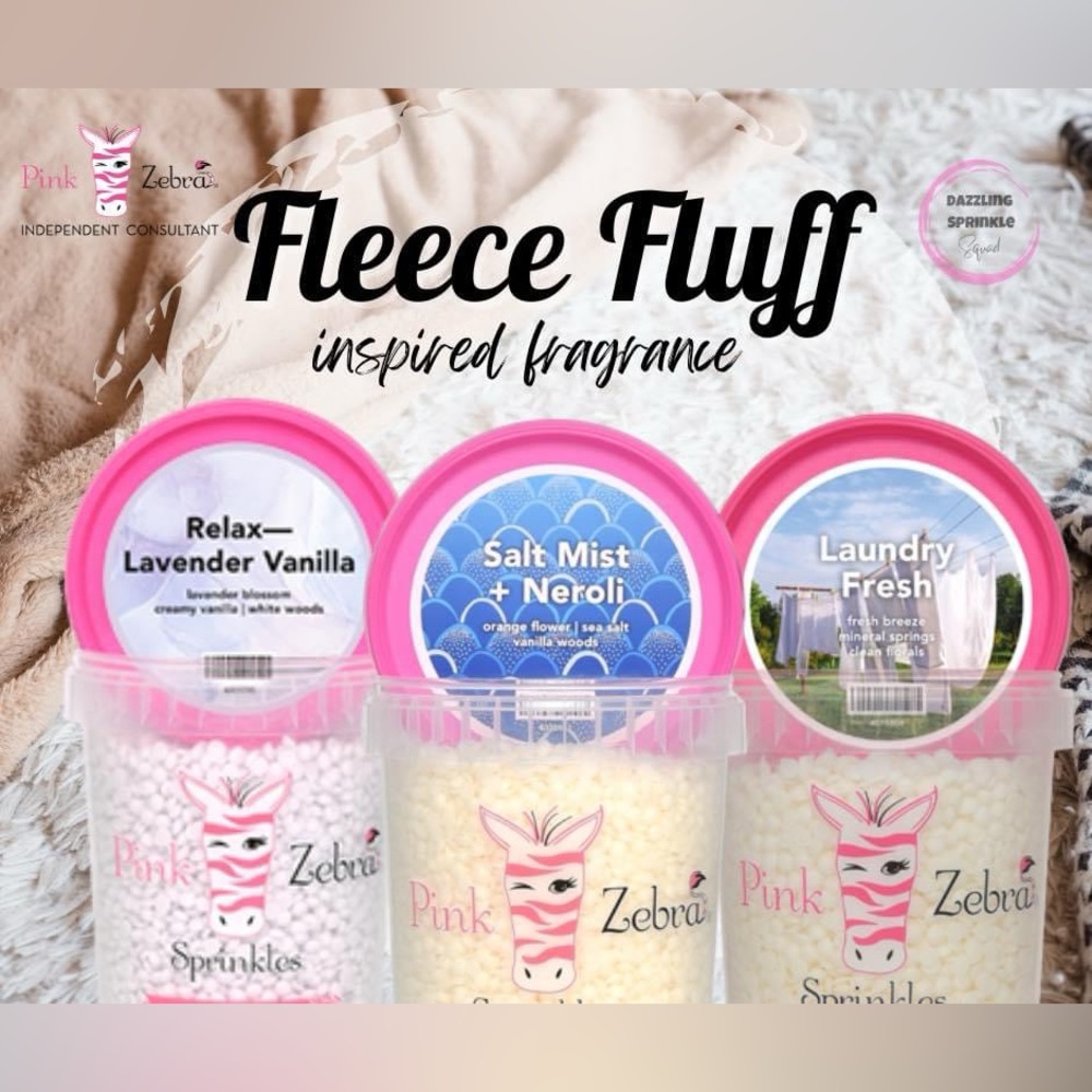 Fleece Fluff Pink Zebra Blend
